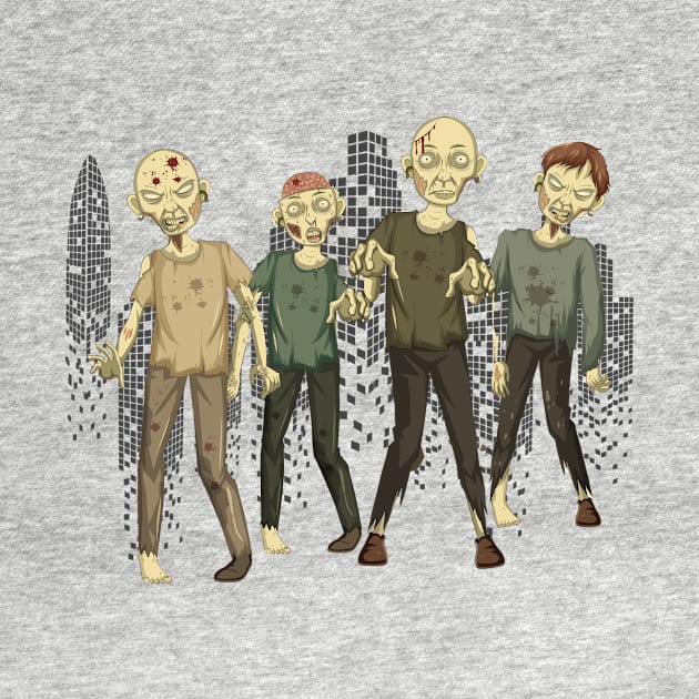 Spooky zombies walking by kknows